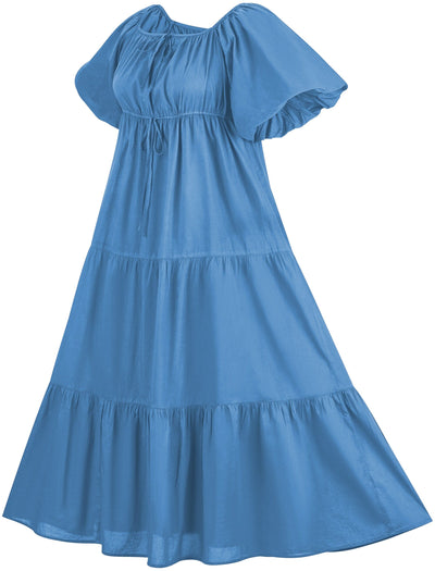 Belle Maxi Chemise Limited Edition Aegean Blue